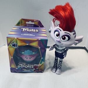 Trolls Princess Poppy Bitty Boomers Collectible Bluetooth Speaker & Bonus Doll